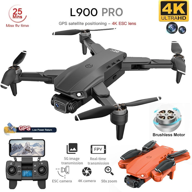 Drone Ae Rc - L900 Pro GPS Drone 4K profesyonel