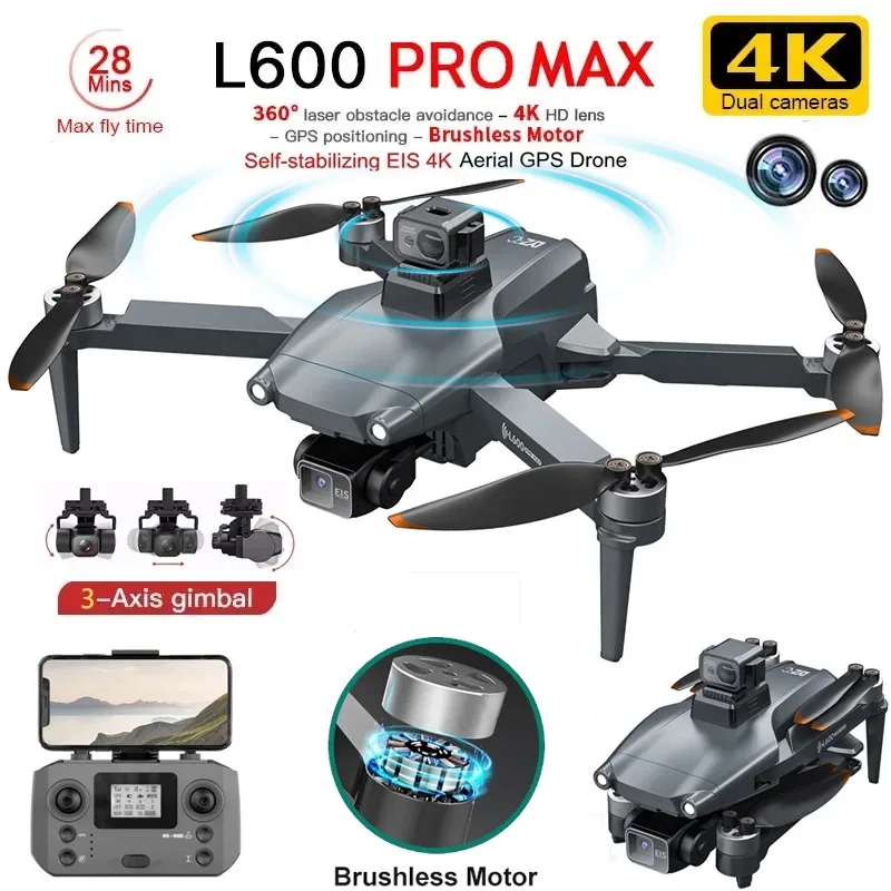 Drone Ae Rc - L600 PRO MAX GPS Drone Profesyonel